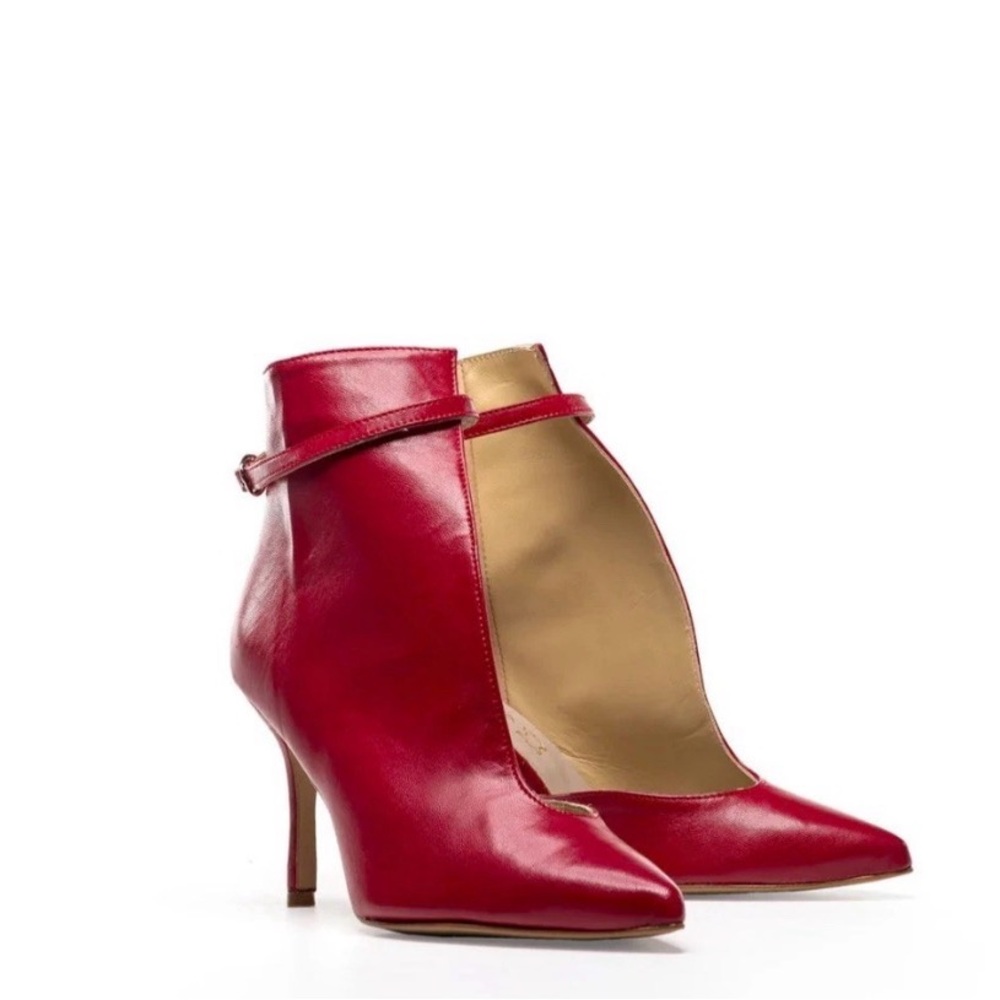 Elegant Red Women's Heels from italy